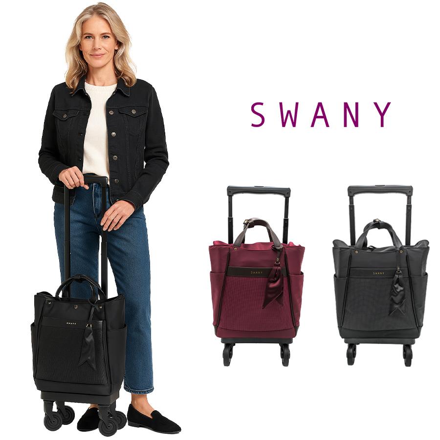 SWANY】 d677m18 クルボ ショッピングキャリー ブラック 使いやすい