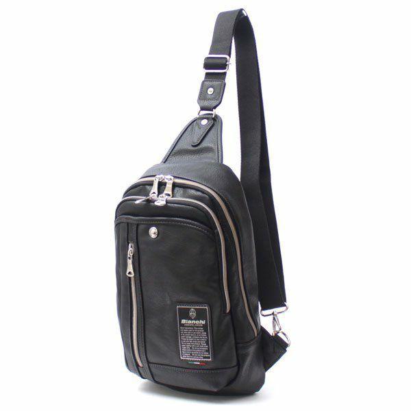 美品 Bianchi ビアンキ ボディバッグ ショルダーバッグ TBPI-12 Bianchi ビアンキ ボディ TBPI-12 ワンショルダー 斜め掛け 通勤