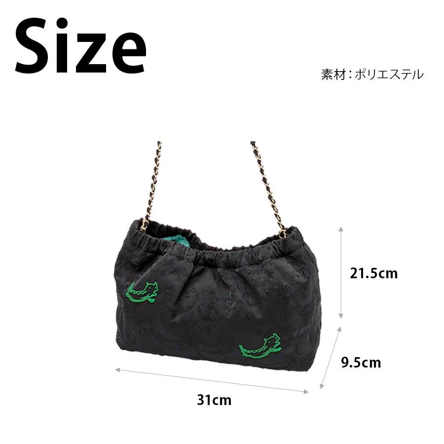 tsumori chisato CARRY】50886 ナミネコシシュウ ショルダーバッグ