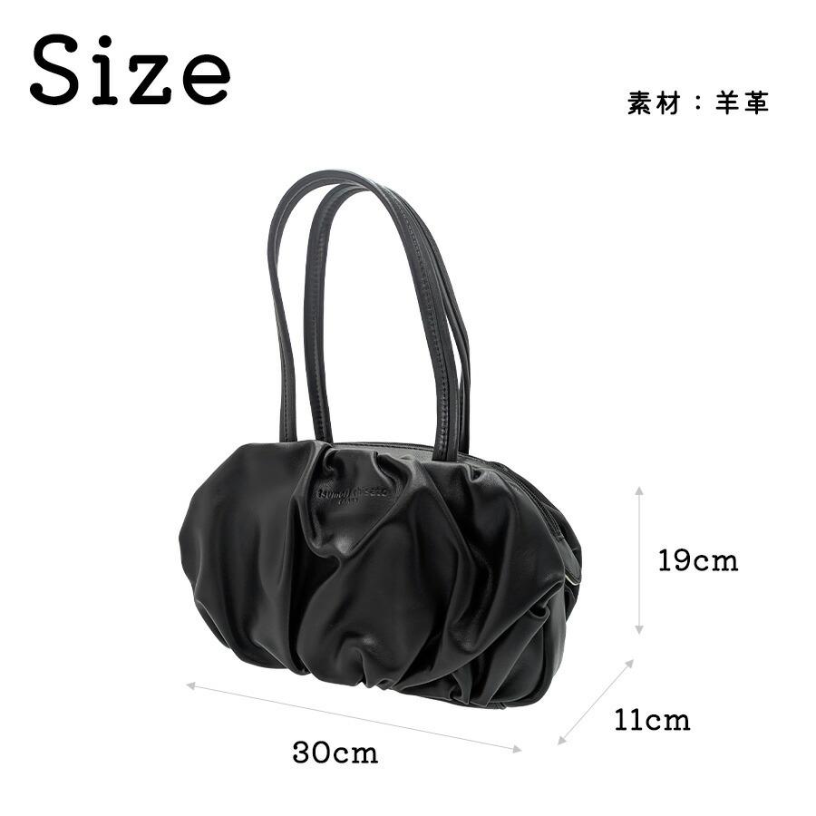 tsumorichisatoCARRY ラムギャザー ミニボストンバッグ 手持ち かばん 
