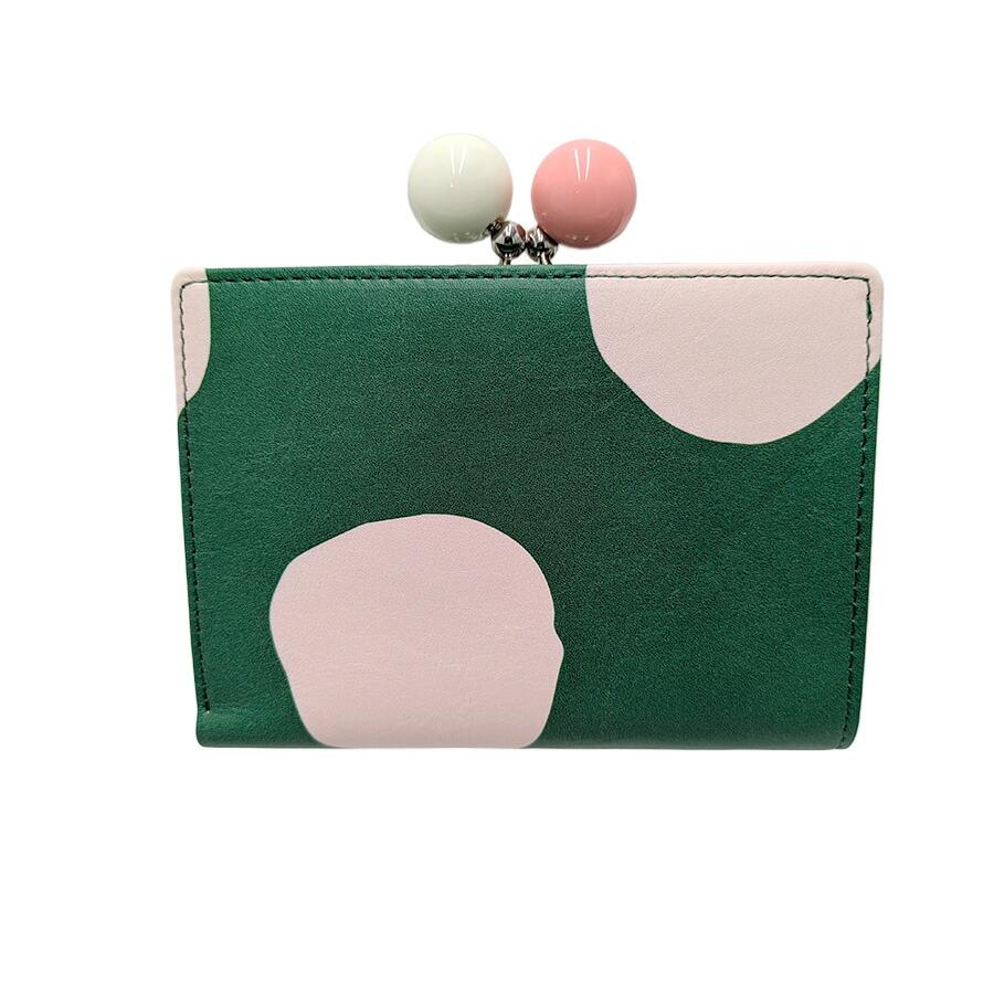 tsumorichisatoCARRY 57301 ズームドット がま口二つ折り財布 がま口財布 折り財布 ウォレット 普段使い レディース プレゼント ギフト 母の日 日本製 ブラック tsumorichisatoCARRY 57301 ズームドット がま口二つ折り財布 がま口