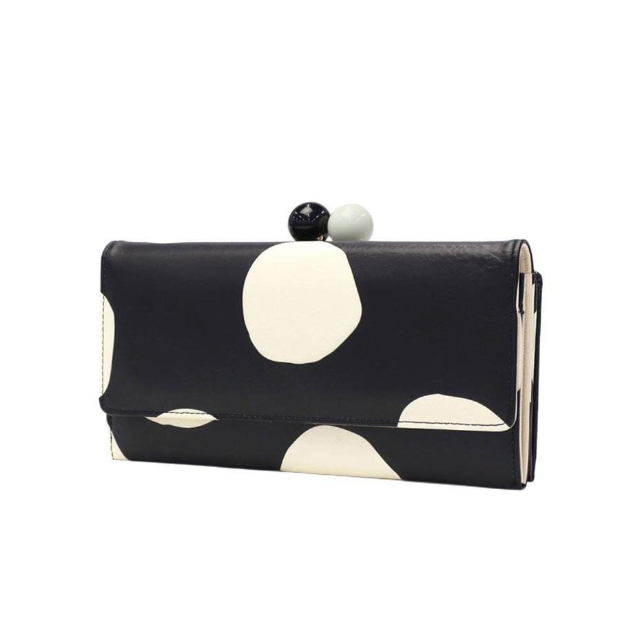 tsumorichisatoCARRY 57304 ズームドット がま口長財布 がま口財布 ウォレット 大容量 普段使い レディース プレゼント ギフト 母の日 日本製 一粒万倍 ブラック tsumorichisatoCARRY 57304 ズームドット がま口長財布 がま口財布