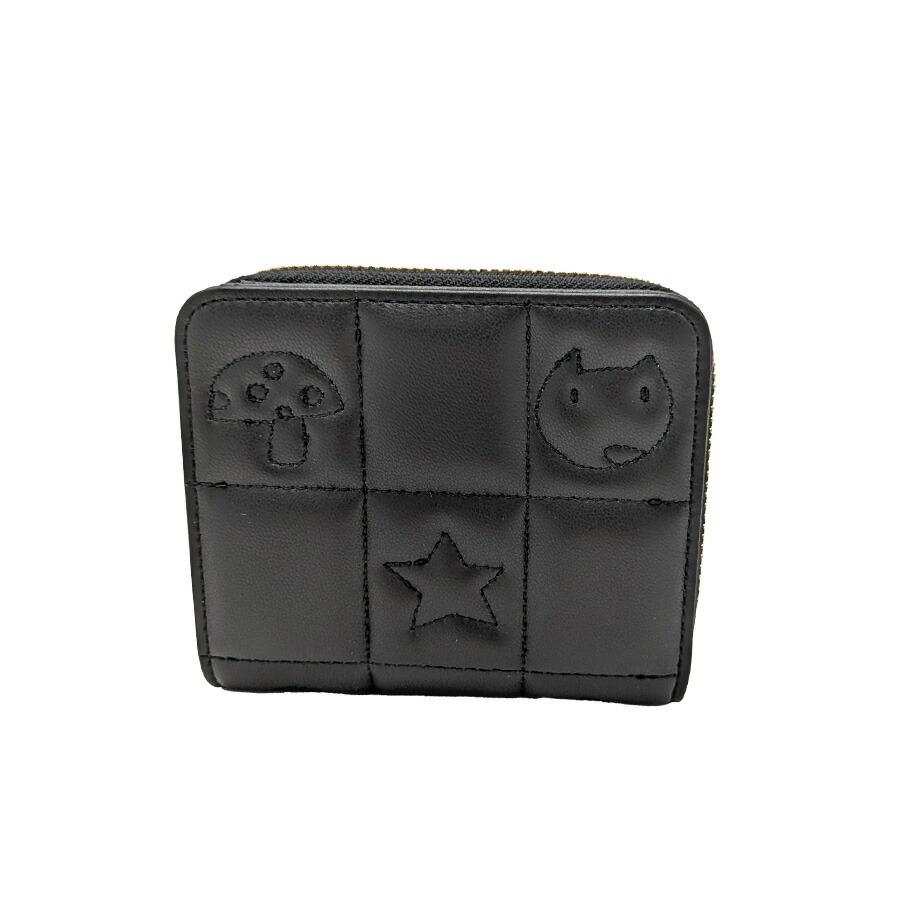 tsumori chisato CARRY】57821 ネコキルティング 折り財布 財布 さいふ