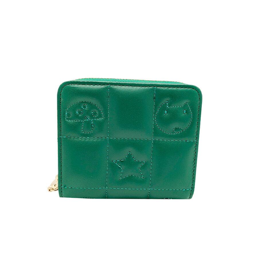 tsumori chisato CARRY】57821 ネコキルティング 折り財布 財布 さいふ