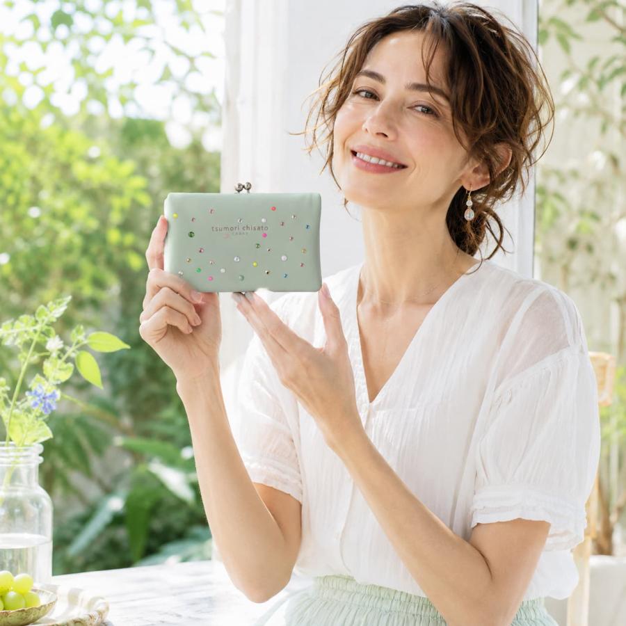 tsumori chisato CARRY（ツモリチサトキャリー） キラキラ石 がま口二