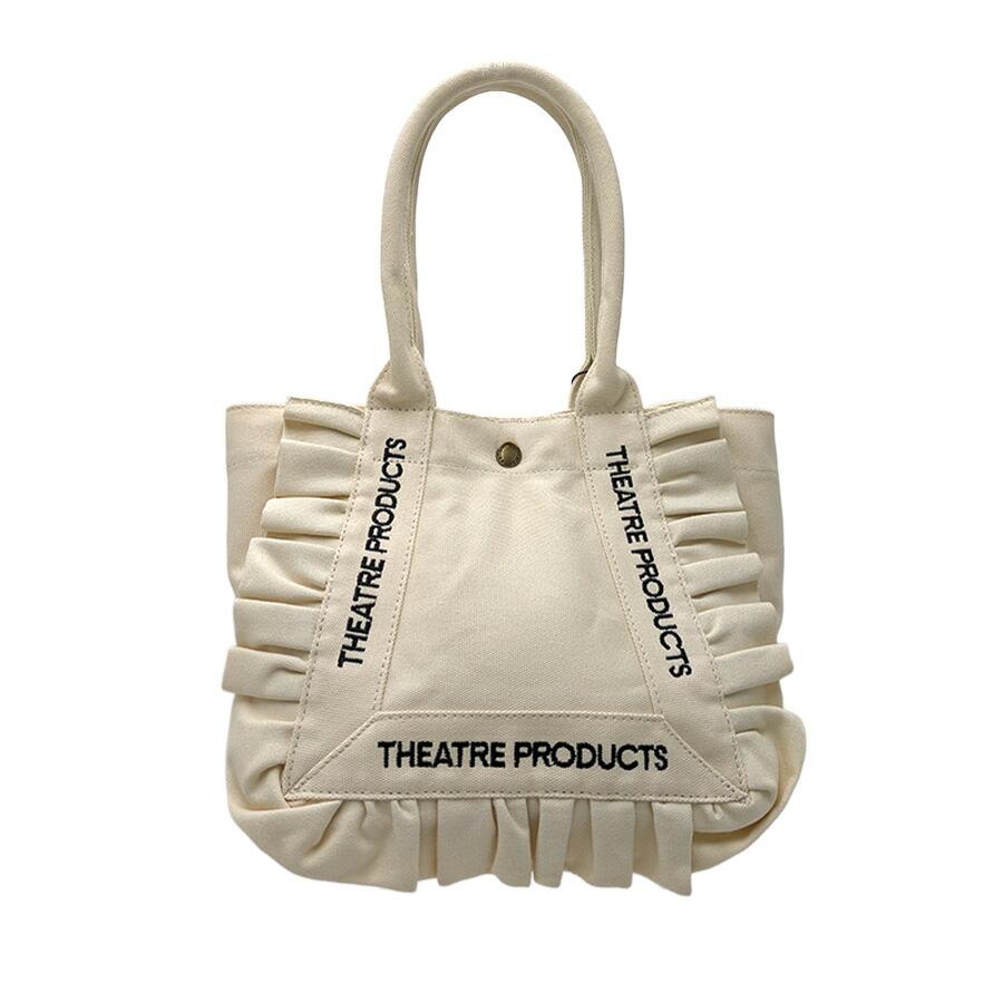 THEATREPRODUCTS コットンフリルトートバッグL トート トートバッグ