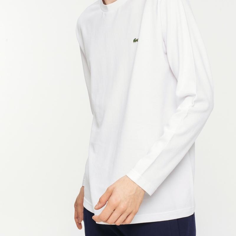 LACOSTE 鹿の子地 ロングスリーブ 白&黒の2点セット LACOSTE 鹿の子地 ロングスリーブ 白&黒の2点セット LACOSTE 鹿の子地