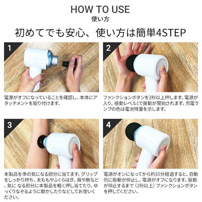 ドクターエア（DOCTORAIR） リカバリーガン RG-01 WH ホワイト RG01