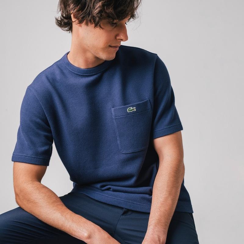 LACOSTE（ラコステ） 鹿の子地ポケットTシャツ(半袖) TH073EL メンズ