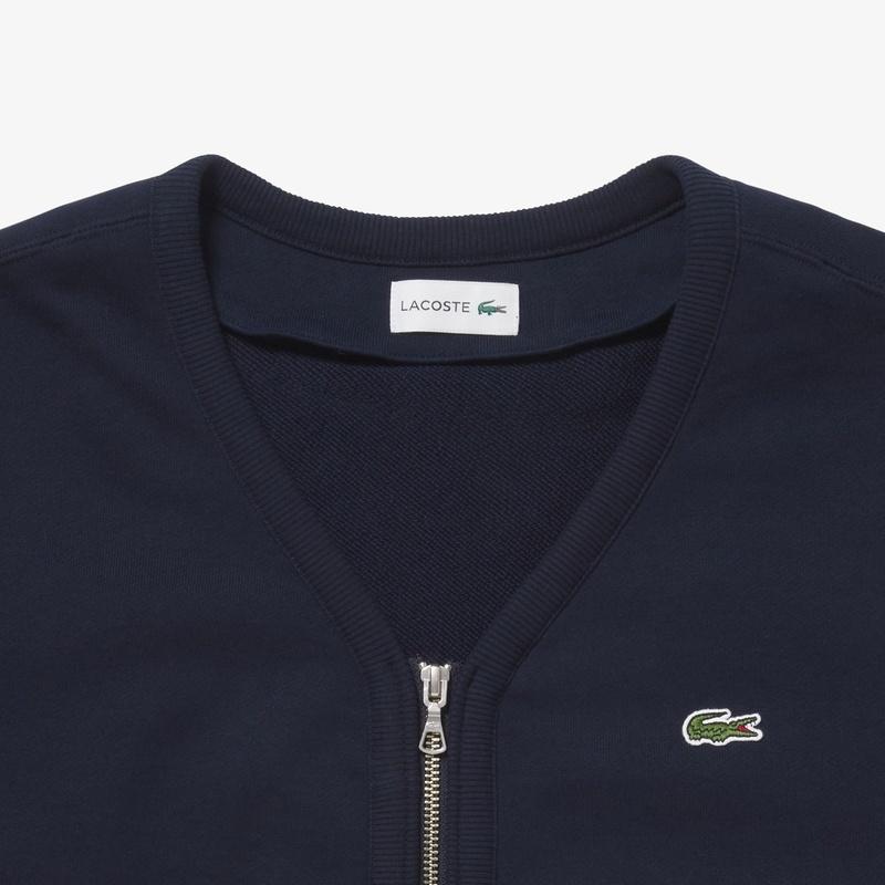美品 LACOSTE プレミアム スウェット ジップ カーディガン ラコステ LACOSTE（ラコステ） プレミアム スウェット ジップカーディガン