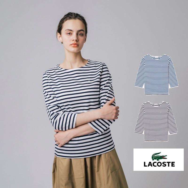 LACOSTE（ラコステ） SALE! 7分袖 ボーダー Tシャツ TF096EL