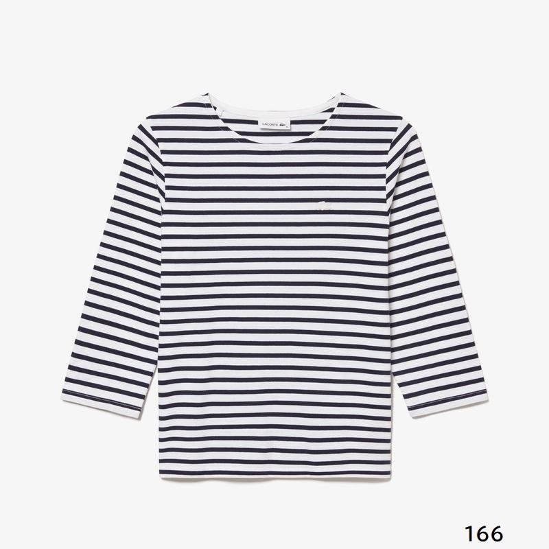 LACOSTE（ラコステ） SALE! 7分袖 ボーダー Tシャツ TF096EL