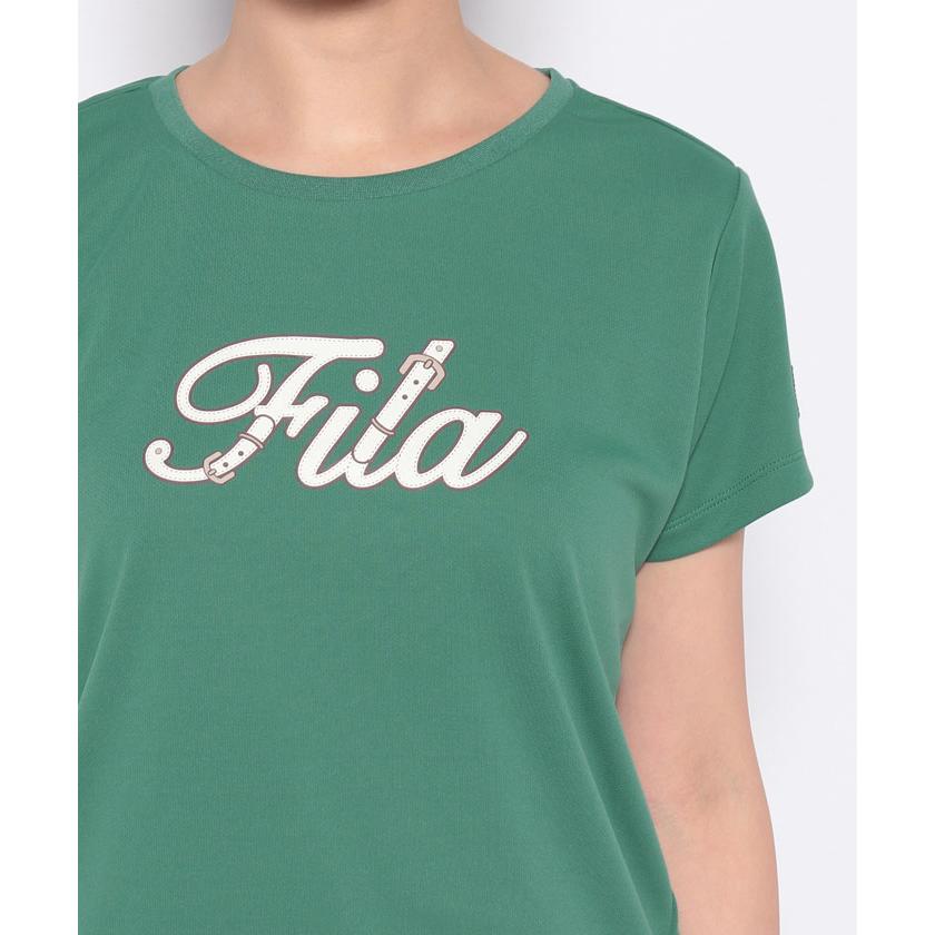 FILA（フィラ） ベルトプリント Tシャツ 1 VL2521 ウィメンズ テニス