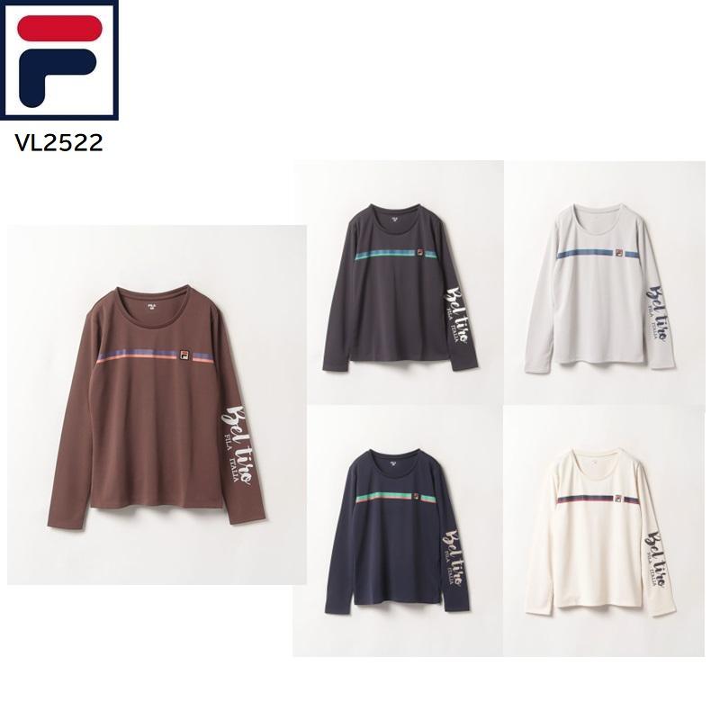 FILA（フィラ） ロングスリーブ Tシャツ プリント VL2522 ウィメンズ