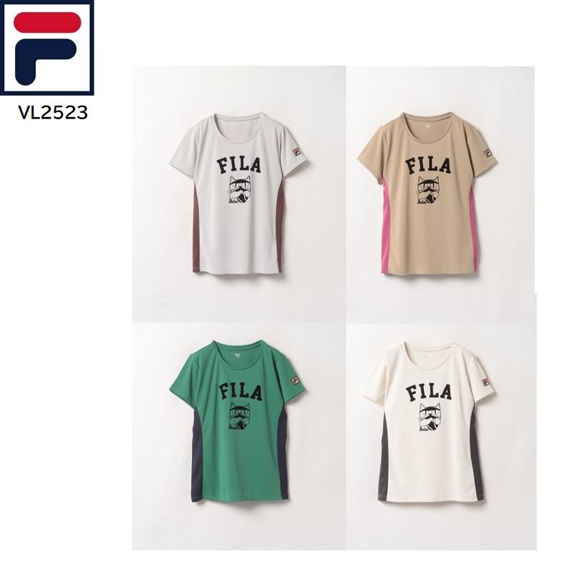 FILA（フィラ） カレッジ フロッキープリント Tシャツ VL2523