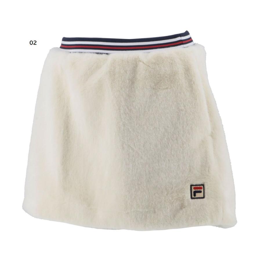 FILA（フィラ） フェイクファー スコート VL2562 ウィメンズ テニス