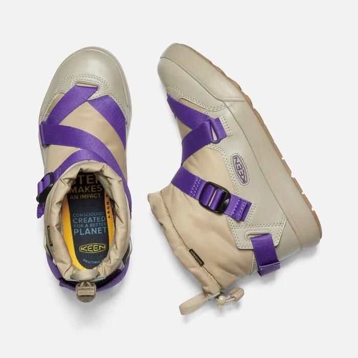 SALE！ KEEN　1025603　ウィメンズ | フッドゼラ ウォータープルーフ | 防水ウインターブーツ   Safari/Tillandsia Purple｜tashiro-sport｜02