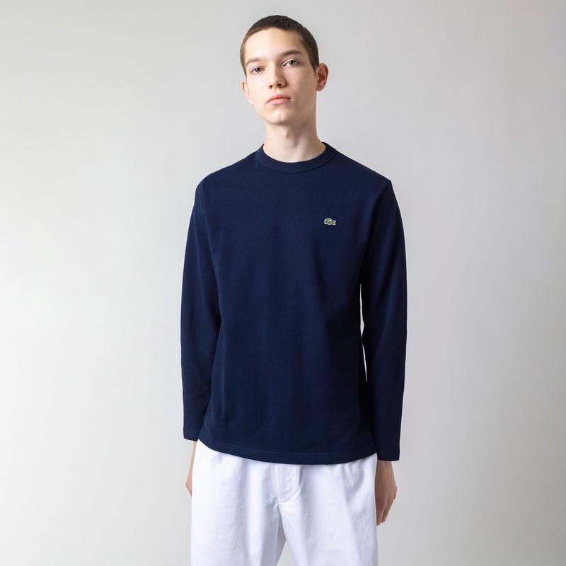 LACOSTE（ラコステ） レギュラーフィット 鹿の子地ロングスリーブT
