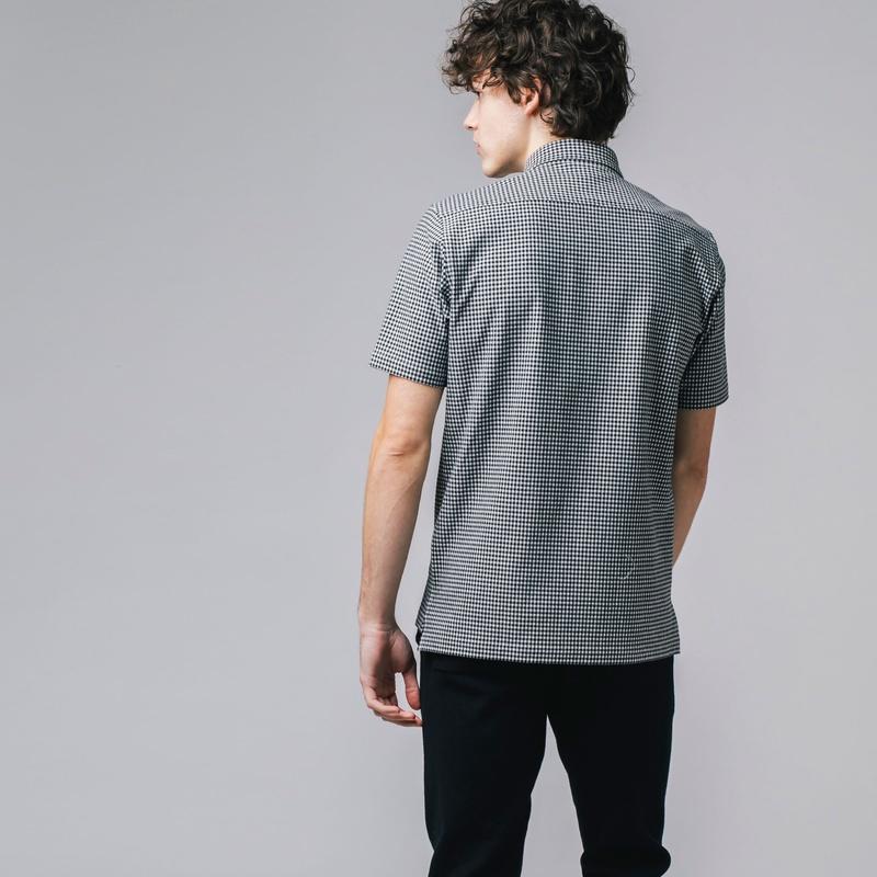 LACOSTE（ラコステ） クールマックスブレンド鹿の子地マイクロチェック