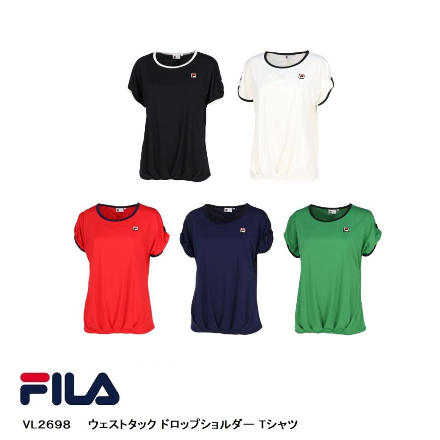 FILA（フィラ） SALE ウェストタック ドロップショルダー Tシャツ
