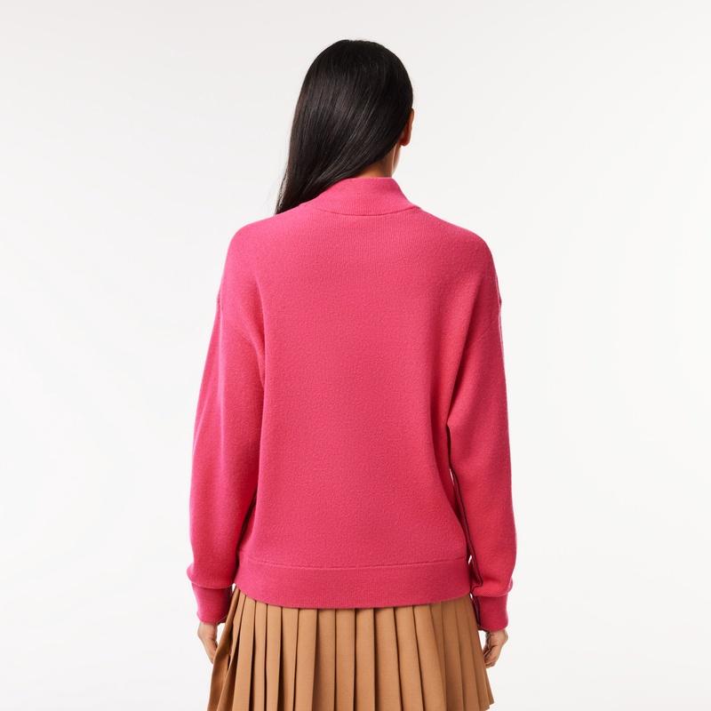 LACOSTE ラコステ 配色シームエッセンシャルハイネックニット LACOSTE ラコステ 配色シームエッセンシャルハイネックニット