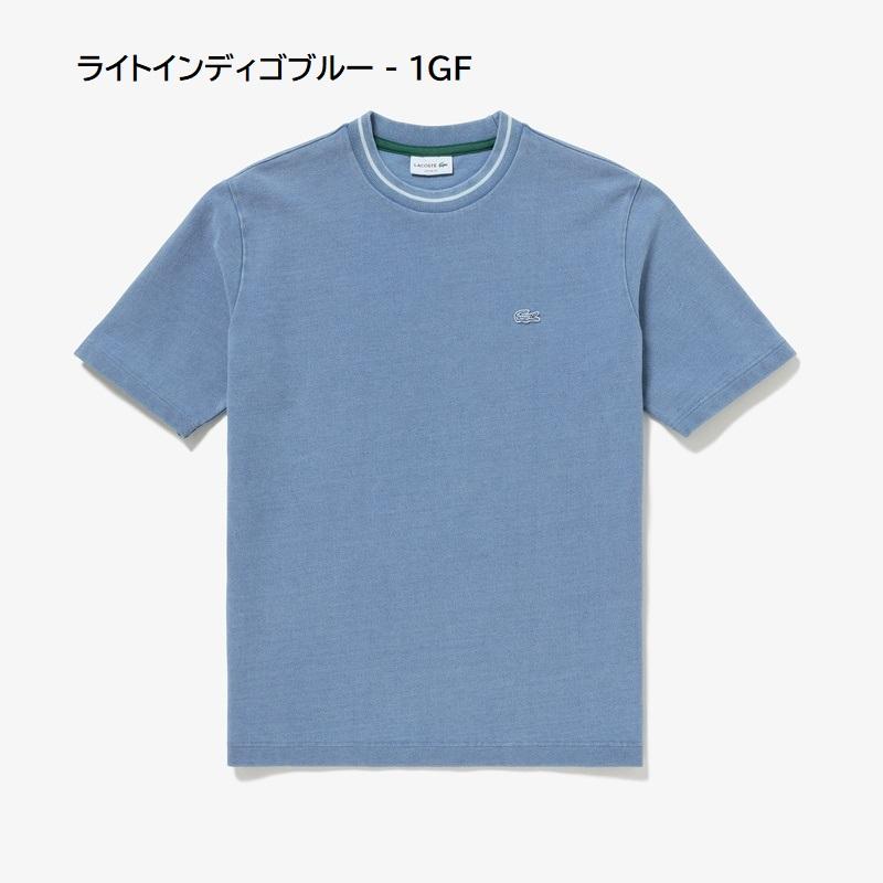 LACOSTE（ラコステ） 配色リブニットインディゴTシャツ TH019J-99