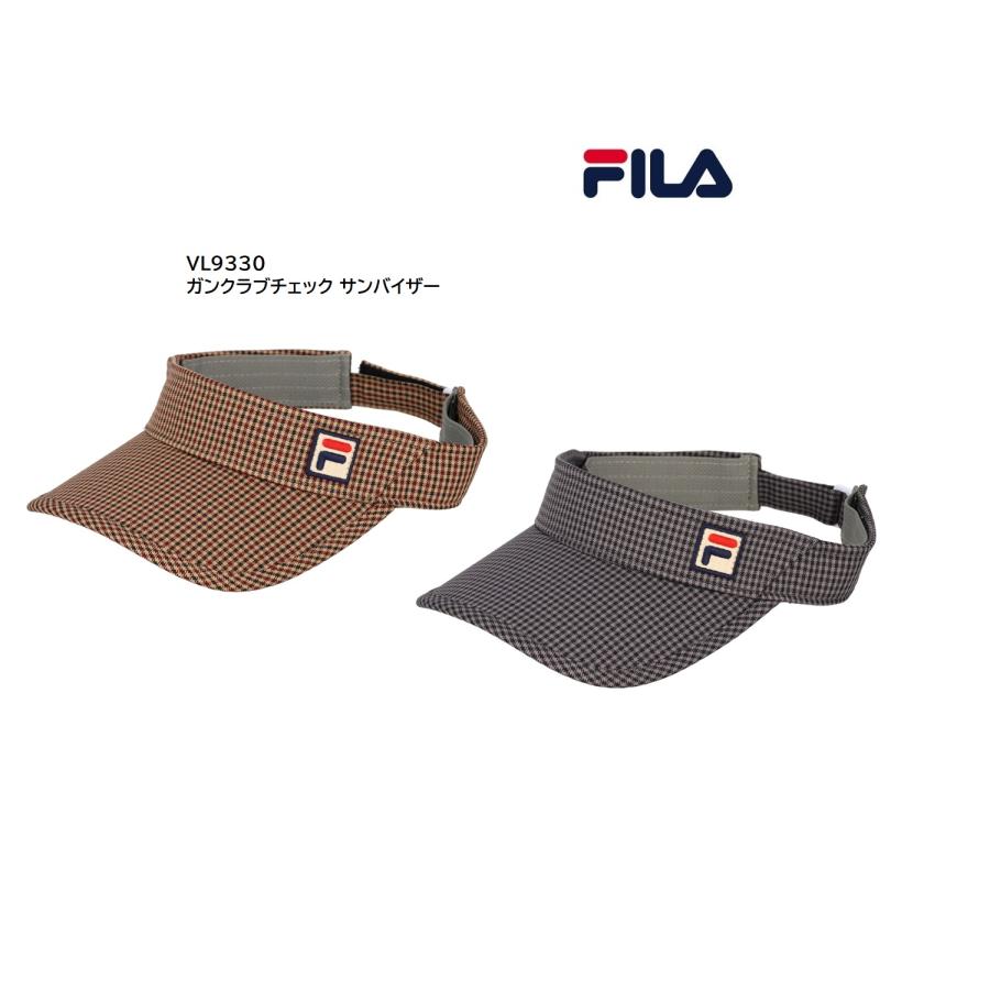 FILA（フィラ） ガンクラブチェック サンバイザー レディース VL9330
