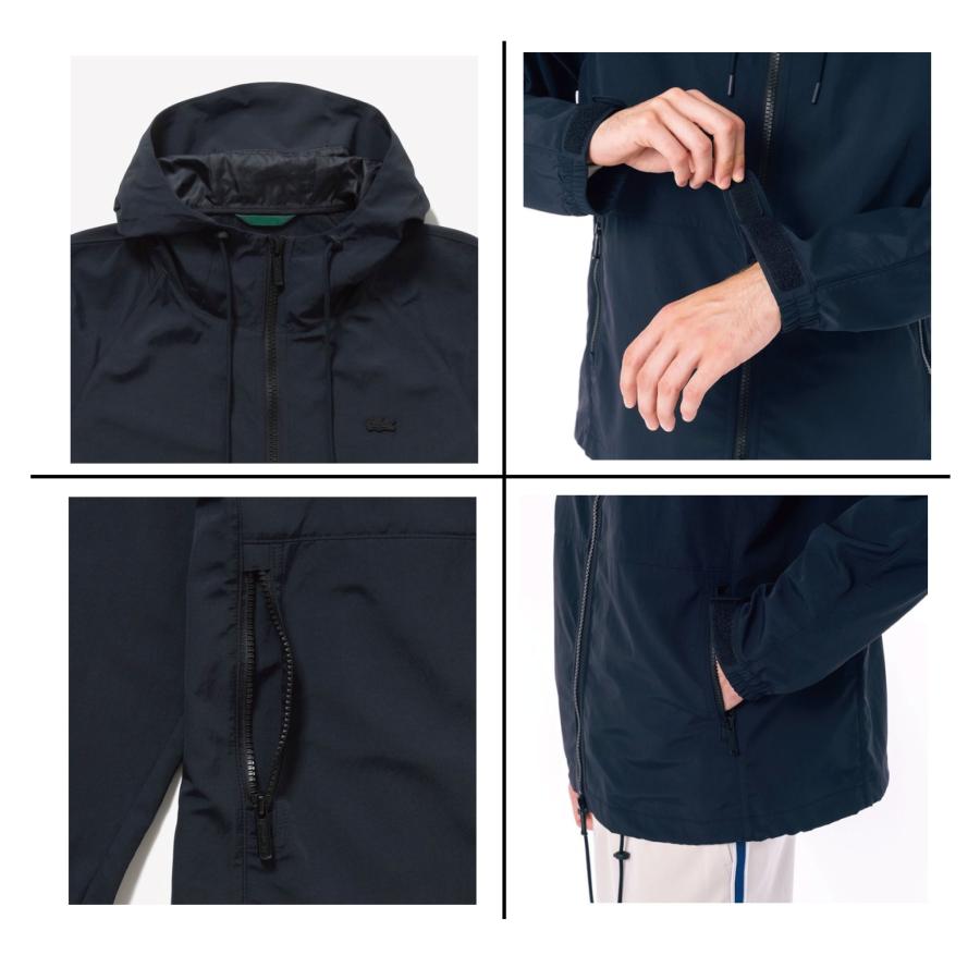 LACOSTE ラコステ 撥水防風フードジャケット BH015J-99 メンズ LACOSTE ラコステ 撥水防風フードジャケット BH015J-99 メンズ