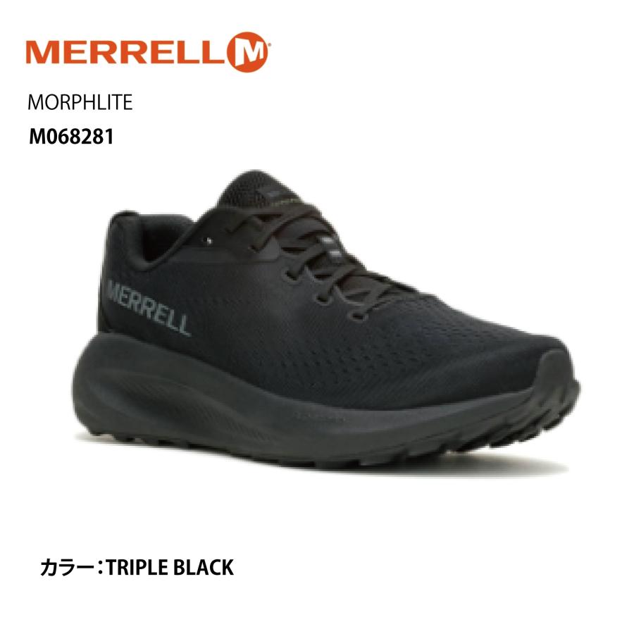 メレル MERRELL スニーカ メンズ モーフライト MORPHLITE トリプルブラック J068281 MERRELL（メレル） MERRELL MORPHLITE 068281 TRIPLE BLACK ［メンズ