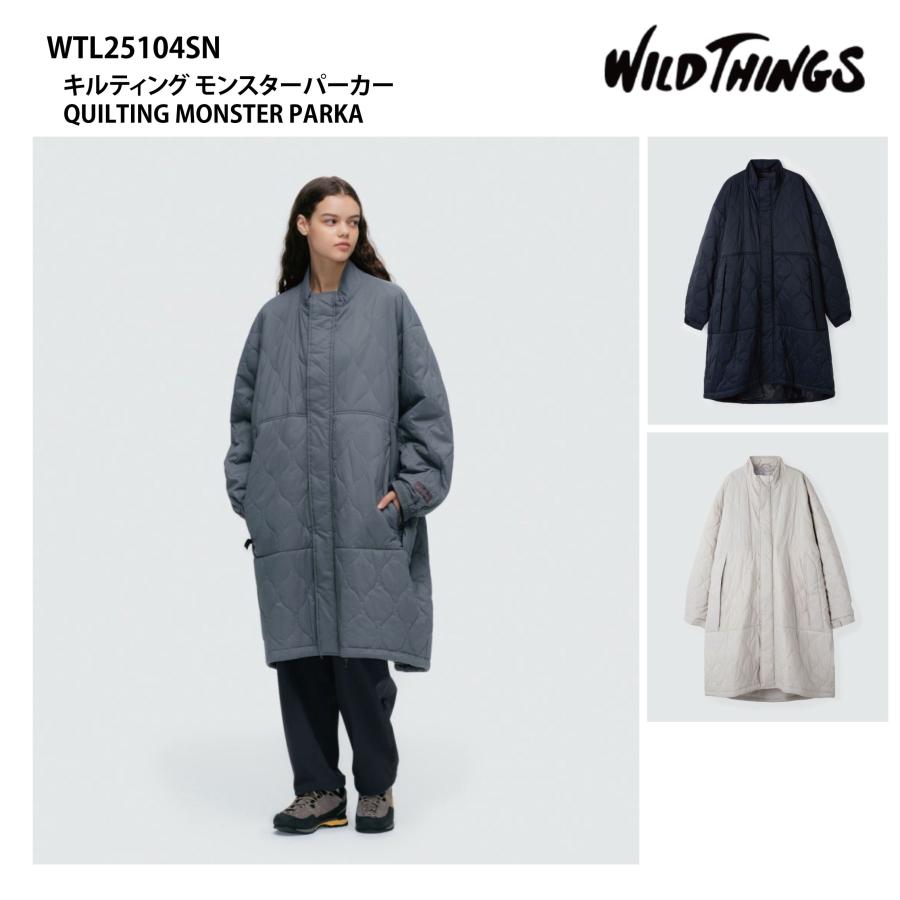 WILD THINGS（ワイルドシングス） キルティング モンスターパーカー
