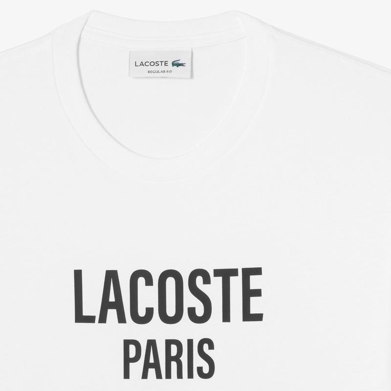 ラコステ　LACOSTE モノグラムポロシャツtシャツus xs LACOSTE（ラコステ） sale タイポグラフィTシャツ TH2692-99 『ポスト