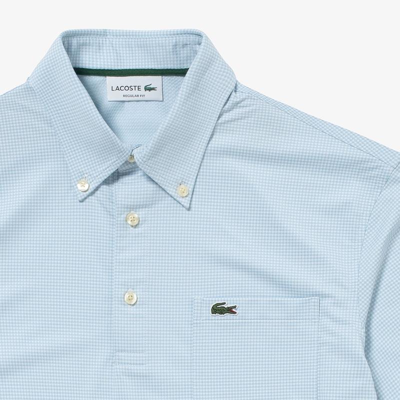 LACOSTE ラコステ 消臭・速乾・UVカット マイクロチェック