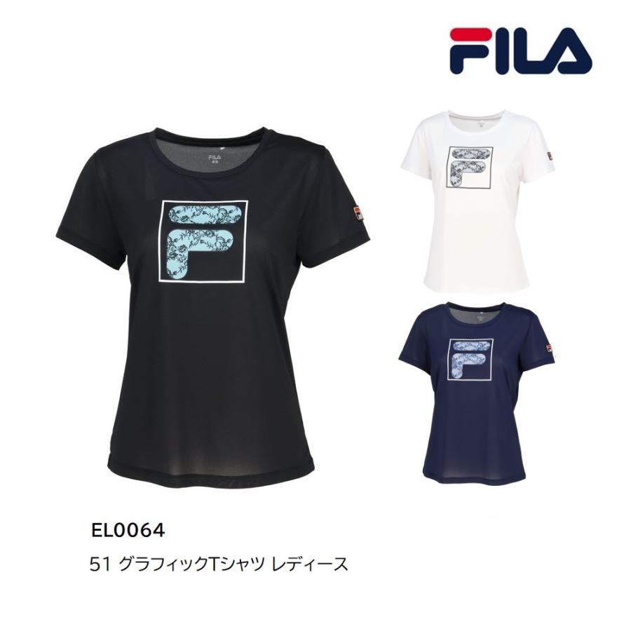 FILA（フィラ） SALE 51 グラフィックTシャツ レディース EL0064