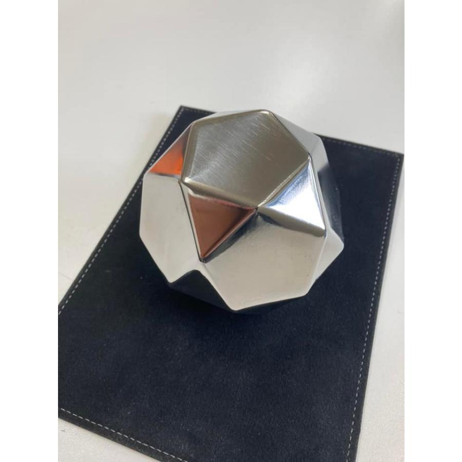 ステンレスダイヤモンド型　オブジェ ステンレスダイヤモンド型オブジェ