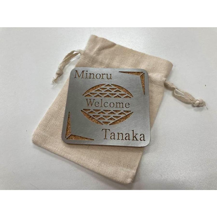 名入れ コースター プレゼント ギフト ステンレス ノベルティ 記念品