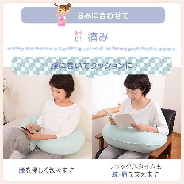 抱き枕 赤ちゃんと使える2way抱き枕 授乳 クッション ダブルガーゼ カバー付き 洗える 日本製 送料無料の画像