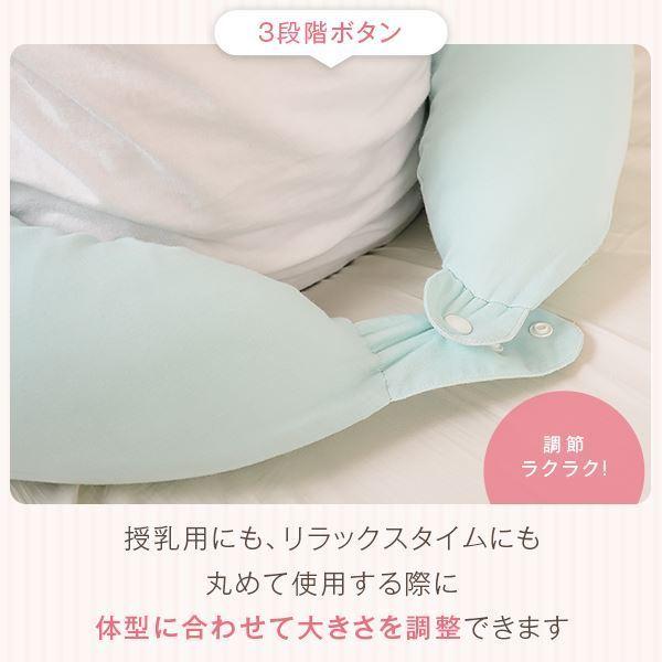 抱き枕 赤ちゃんと使える2way抱き枕 授乳 クッション ダブルガーゼ カバー付き 洗える 日本製 送料無料の画像