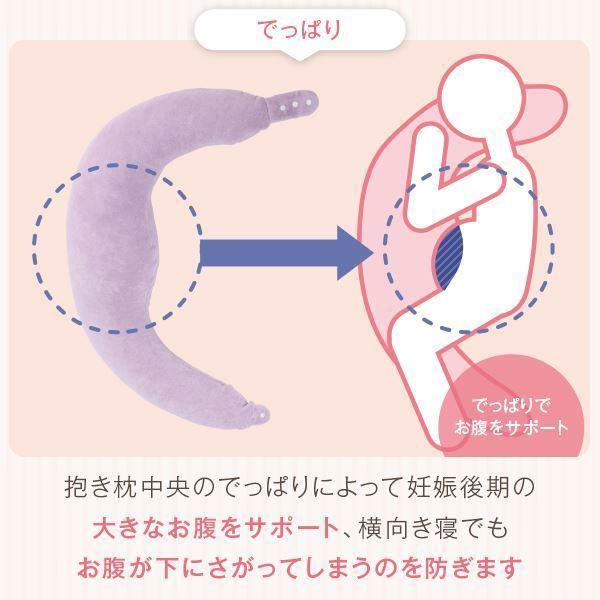 抱き枕 赤ちゃんと使える2way抱き枕 授乳 クッション 選べる パイル カバー付き 洗える 日本製 送料無料の画像