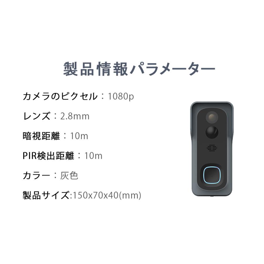 在庫あり ワイヤレスインターホン ビデオドアホンインターフォン無線wifiスマホ対応 ビデオドアホン ワイヤレスチャイム 防犯カメラ ビデオドアベル インターホン 色 デフォルト Www Gatorheatandair Com