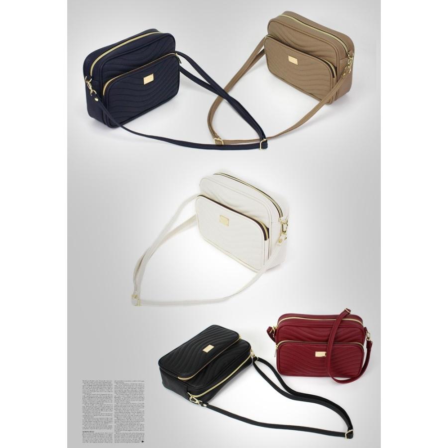 ショルダーバッグ レディース 斜めがけ バッグ 2ポケット