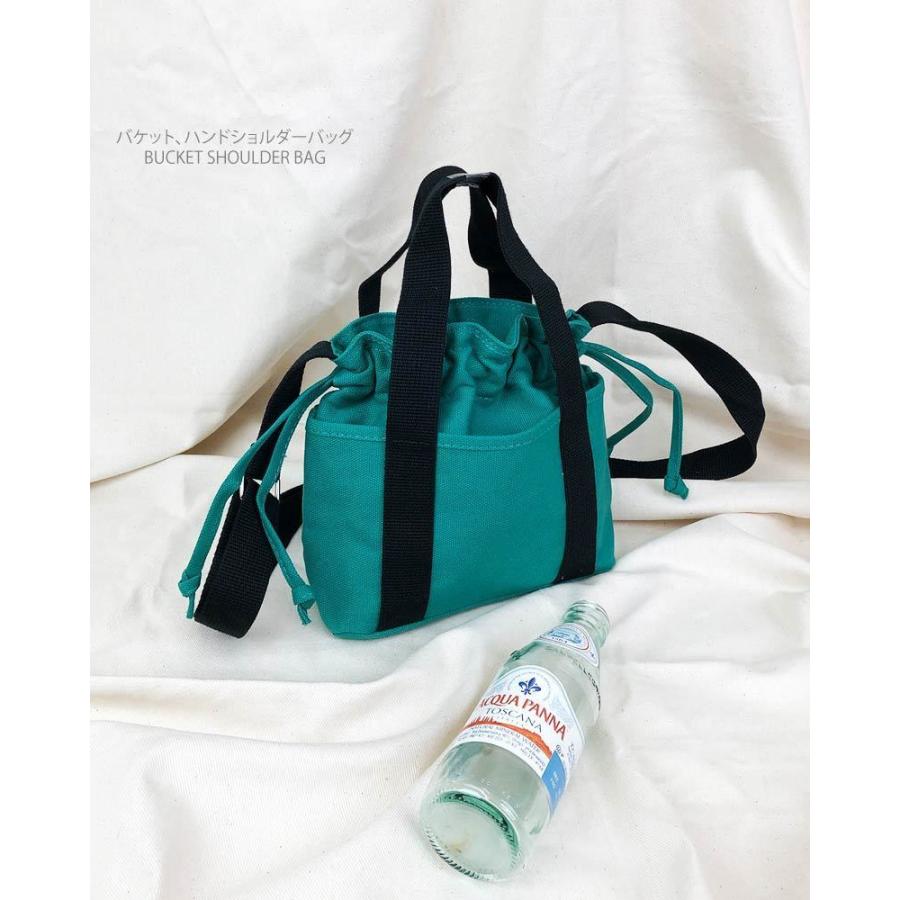 ショルダーバッグ 巾着 2way 韓国バッグ レディース バケツ