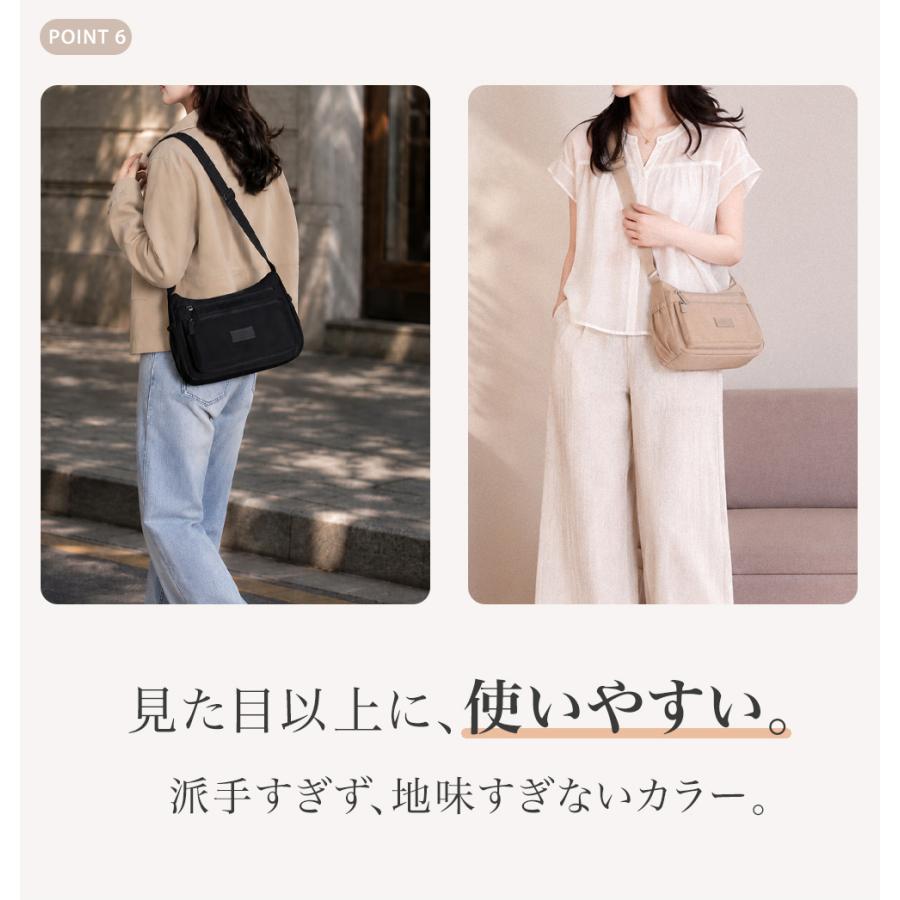 ショルダーバッグ レディース 斜めがけ 大人 バッグ 多収納 収納力