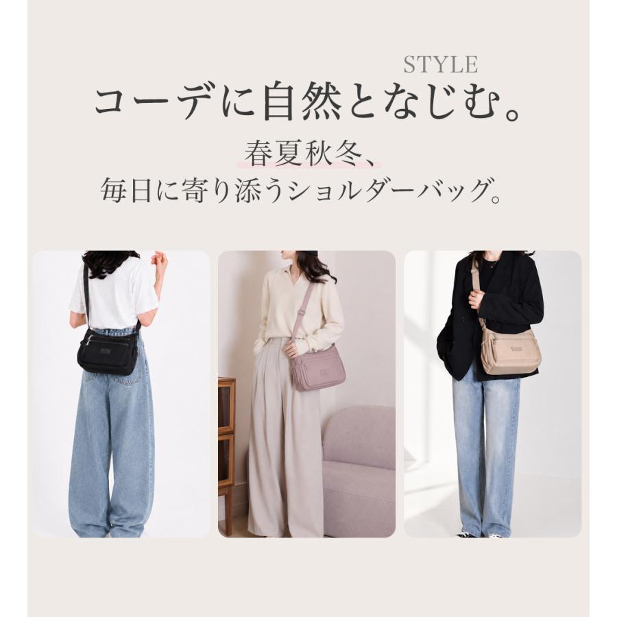 ショルダーバッグ レディース 斜めがけ 大人 バッグ 多収納 収納力