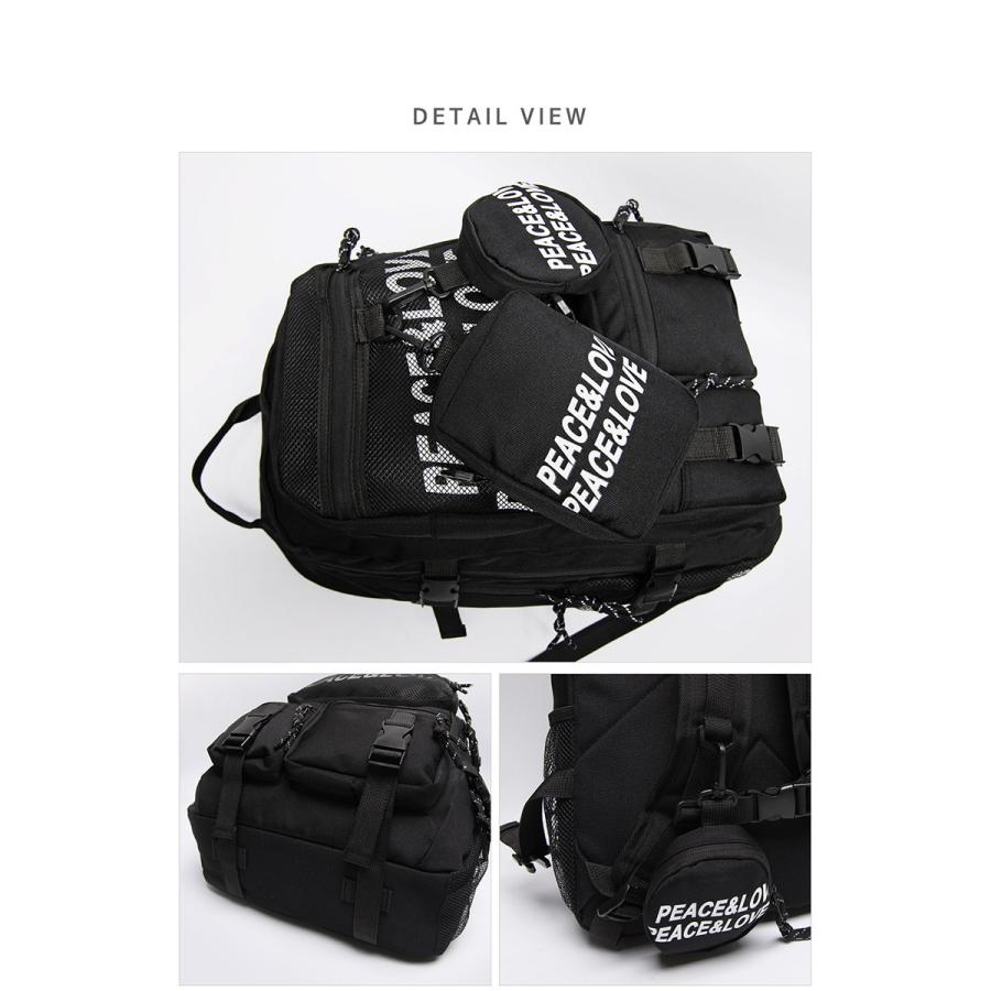 2種類のバッグポーチセット リュック 通学 バックパック リュック