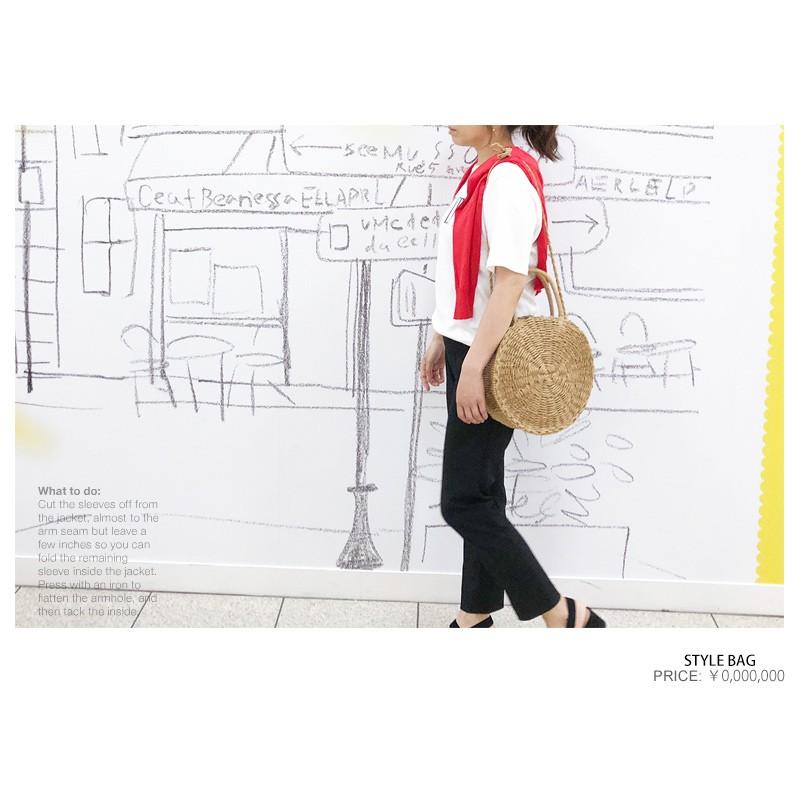 サークルかごバッグ 2WAY ラウンドバッグ かごバッグ  レディースバッグ ショルダーバッグ かごショルダーバッグ ハンドバッグ 人気バッグ シンプルなバッグ |  | 03