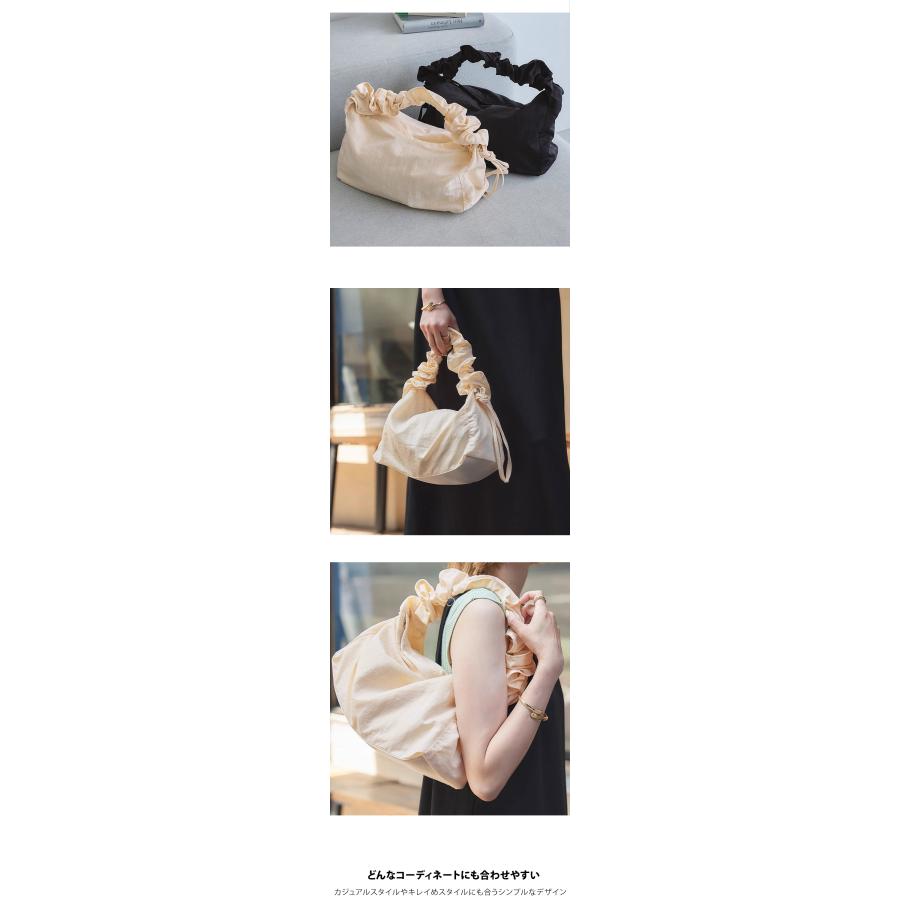 ショルダーバッグ レディース 斜めがけ 肩掛け オールシーズン ドロストバッグ ギャザーストラップ マザーズバッグ ナイロン カジュアル 軽量 軽い 爆買 |  | 15