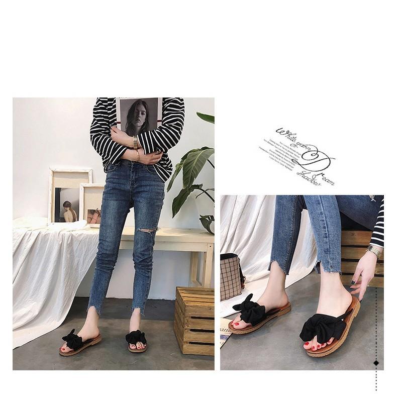 サンダル リボンポイント ミュール ビーチサンダル レディース 楽ちん ぺたんこ サンダル 無地 軽い つっかけ 海 痛くない 可愛い 夏 ビーサン 黒 ブラック |  | 10