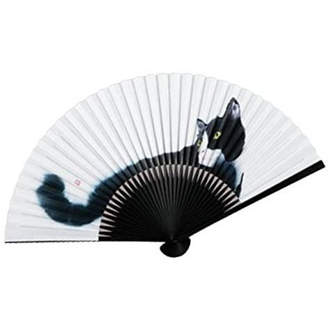 扇子 イラスト猫扇子 猫 香り付き 35間 7 5寸 22 5ｃｍ 5651 ハチワレ Www Tejidosonline Com Content Php