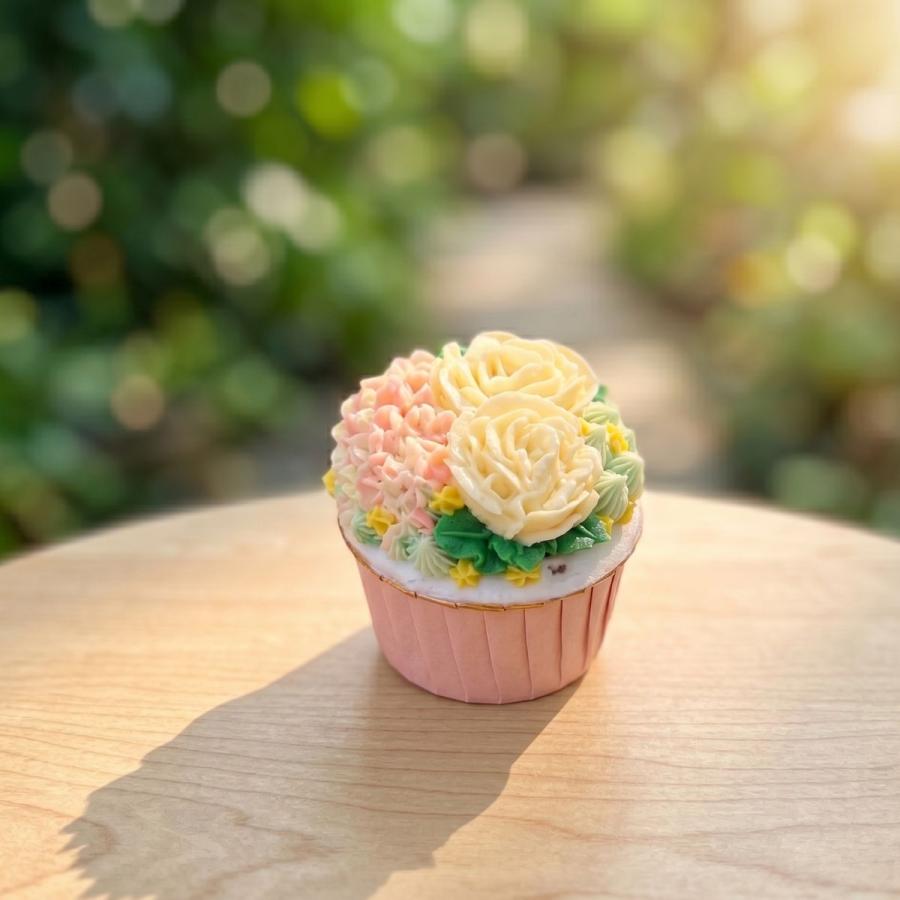 カップケーキ マフィン 6種類の花デザインB スイーツ お菓子 洋菓子
