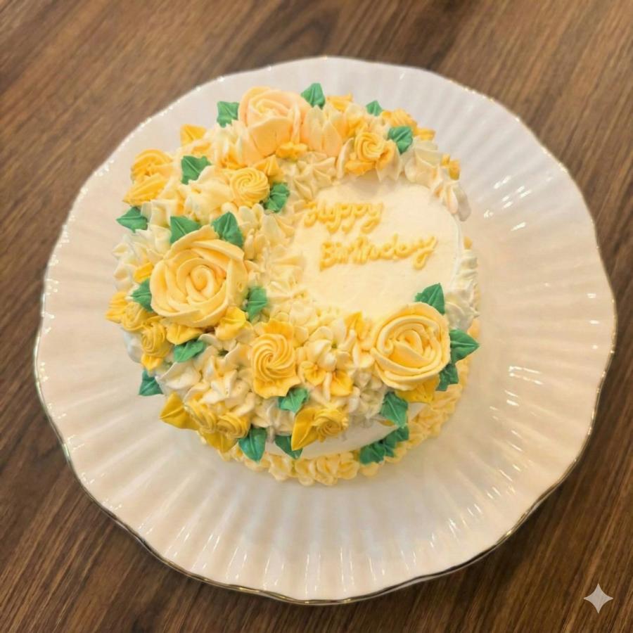 クリアフラワーケーキ♥生誕祭 推し活 フラワーケーキ クリアフラワー